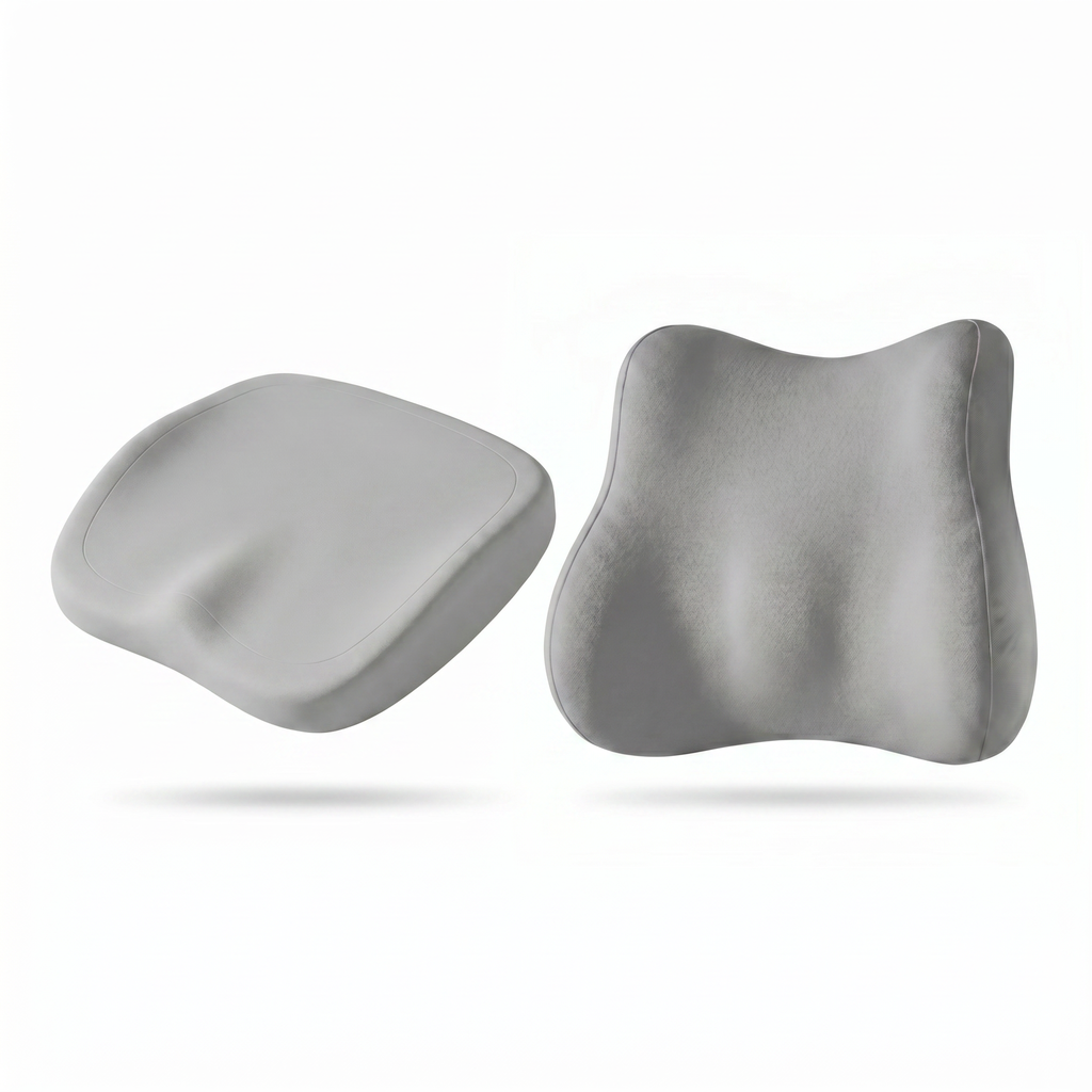 Ensembles de coussins ergonomiques en mousse à mémoire de forme pour le siege et le dossier