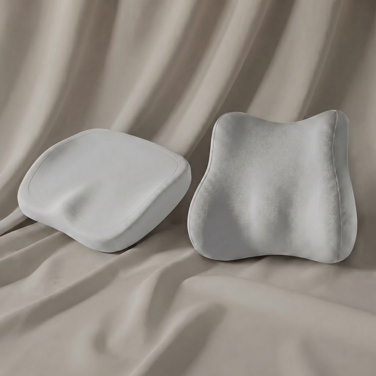Ensembles de coussins ergonomiques en mousse à mémoire de forme pour le siege et le dossier
