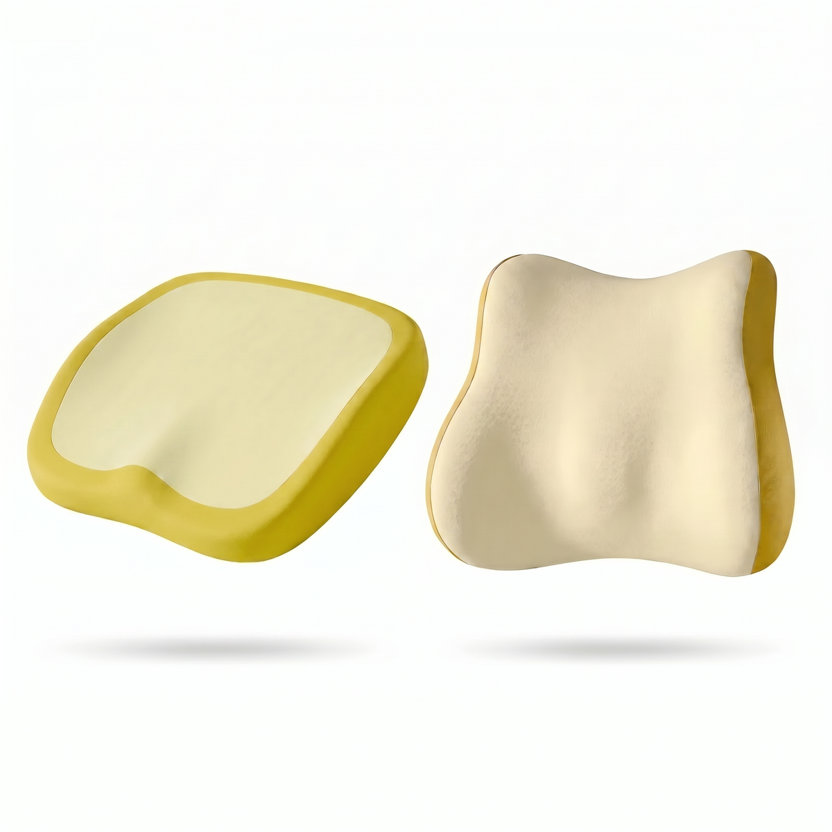 Ensembles de coussins ergonomiques en mousse à mémoire de forme pour le siege et le dossier