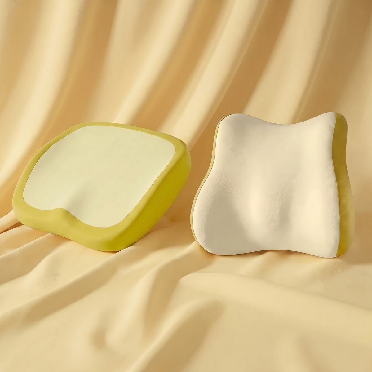 Ensembles de coussins ergonomiques en mousse à mémoire de forme pour le siege et le dossier