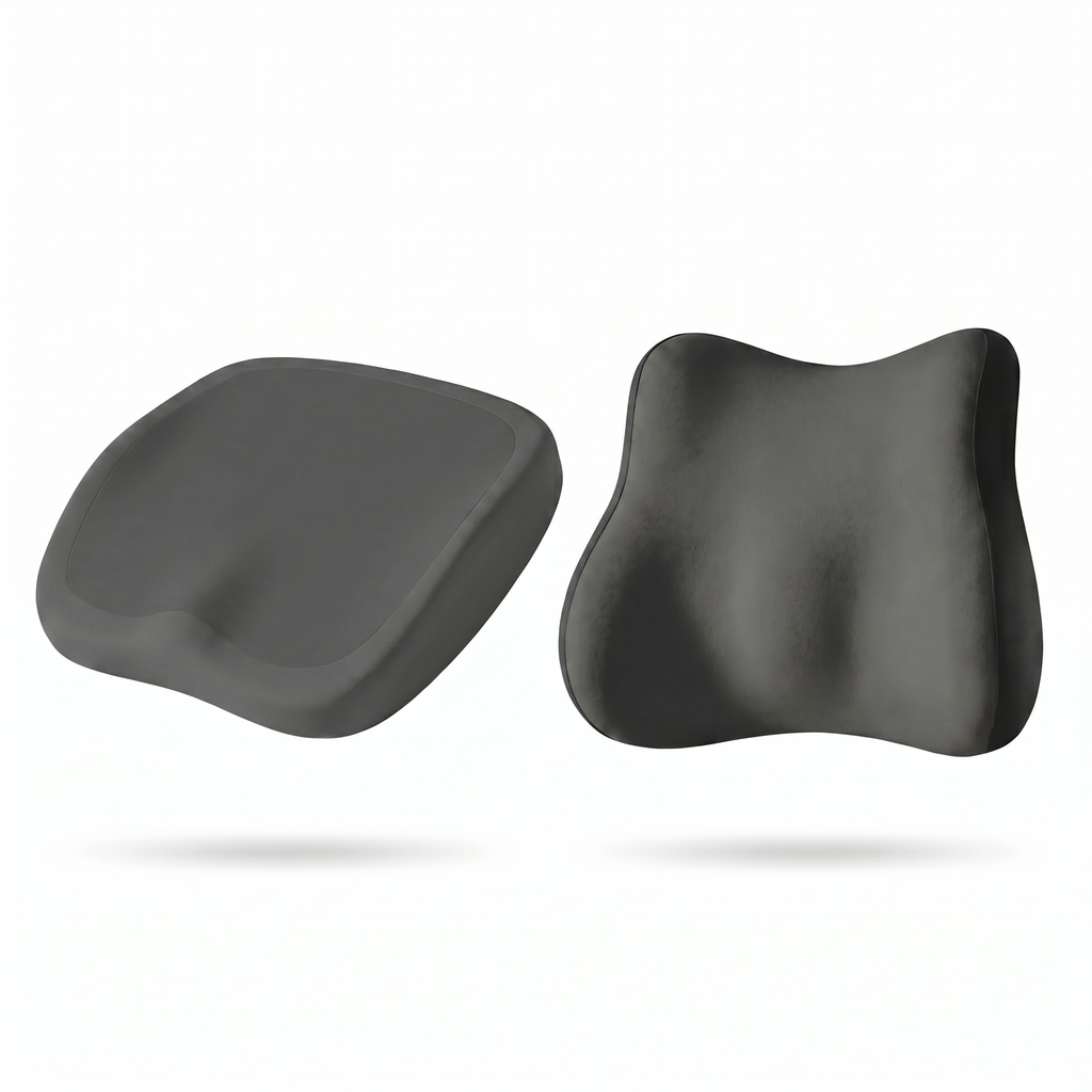 Ensembles de coussins ergonomiques en mousse à mémoire de forme pour le siege et le dossier