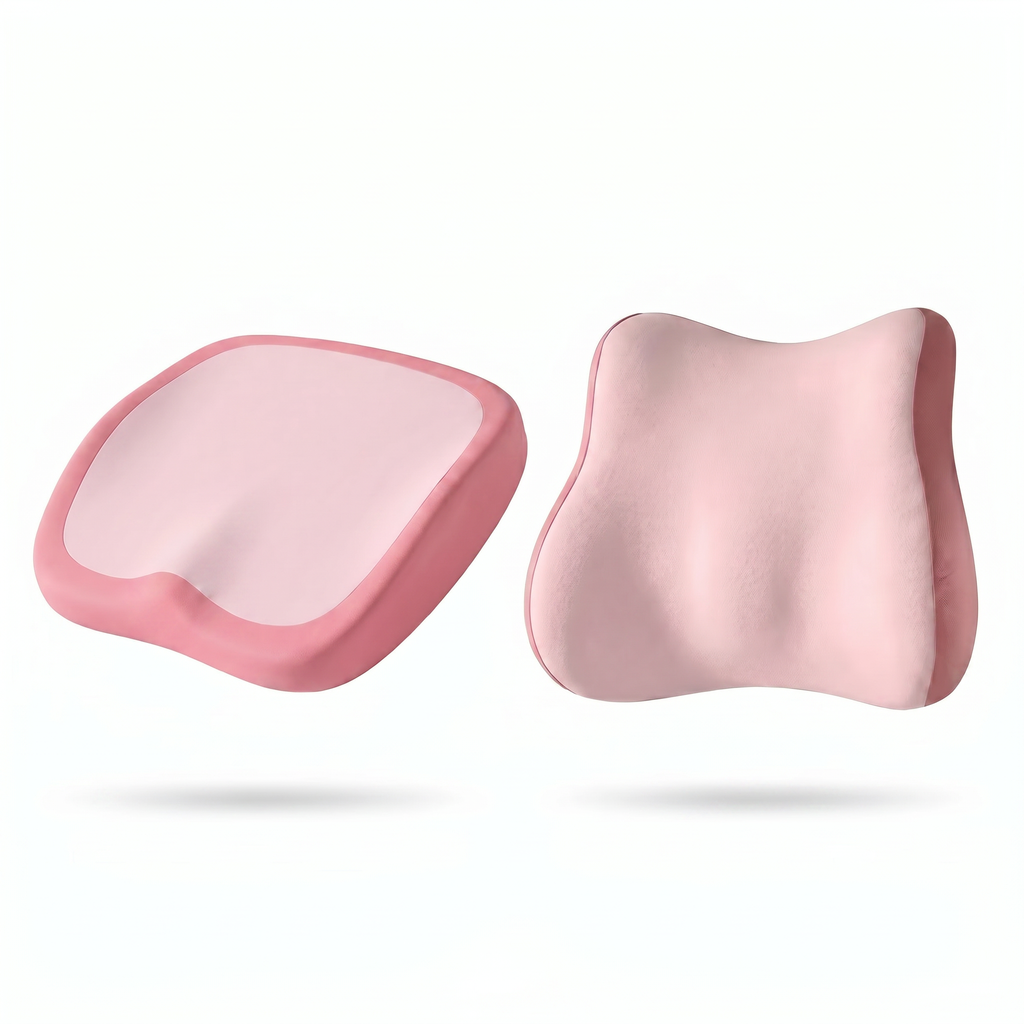 Ensembles de coussins ergonomiques en mousse à mémoire de forme pour le siege et le dossier