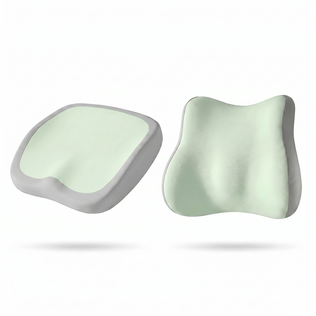 Ensembles de coussins ergonomiques en mousse à mémoire de forme pour le siege et le dossier
