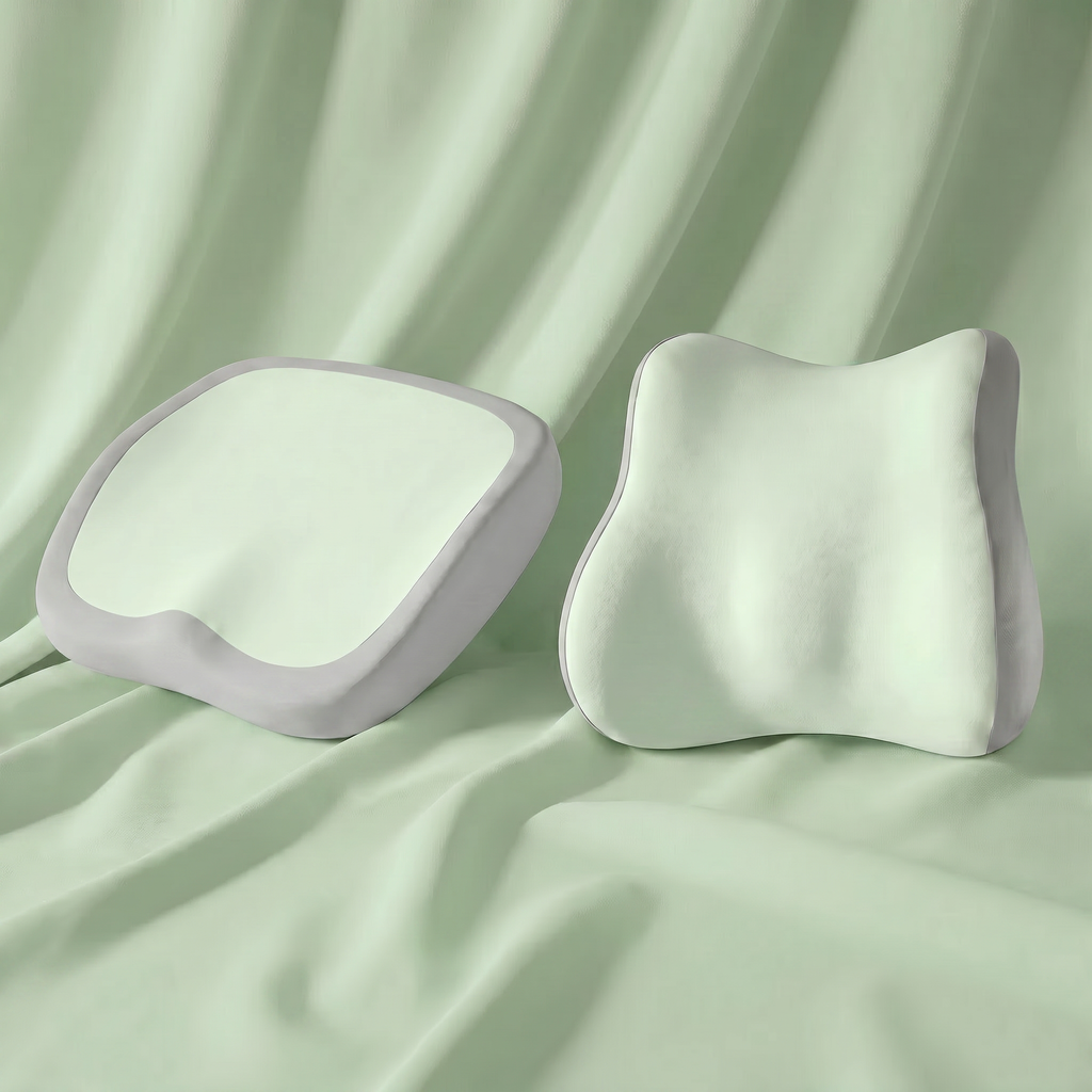 Ensembles de coussins ergonomiques en mousse à mémoire de forme pour le siege et le dossier